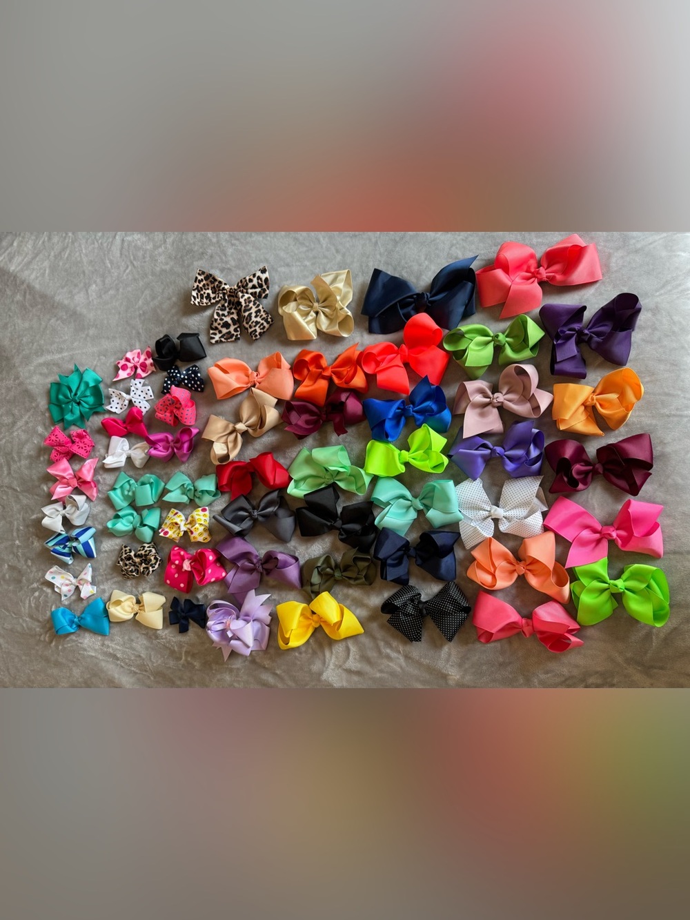 Assorted Kids Hair Bows - Bright Multi-Color Pack